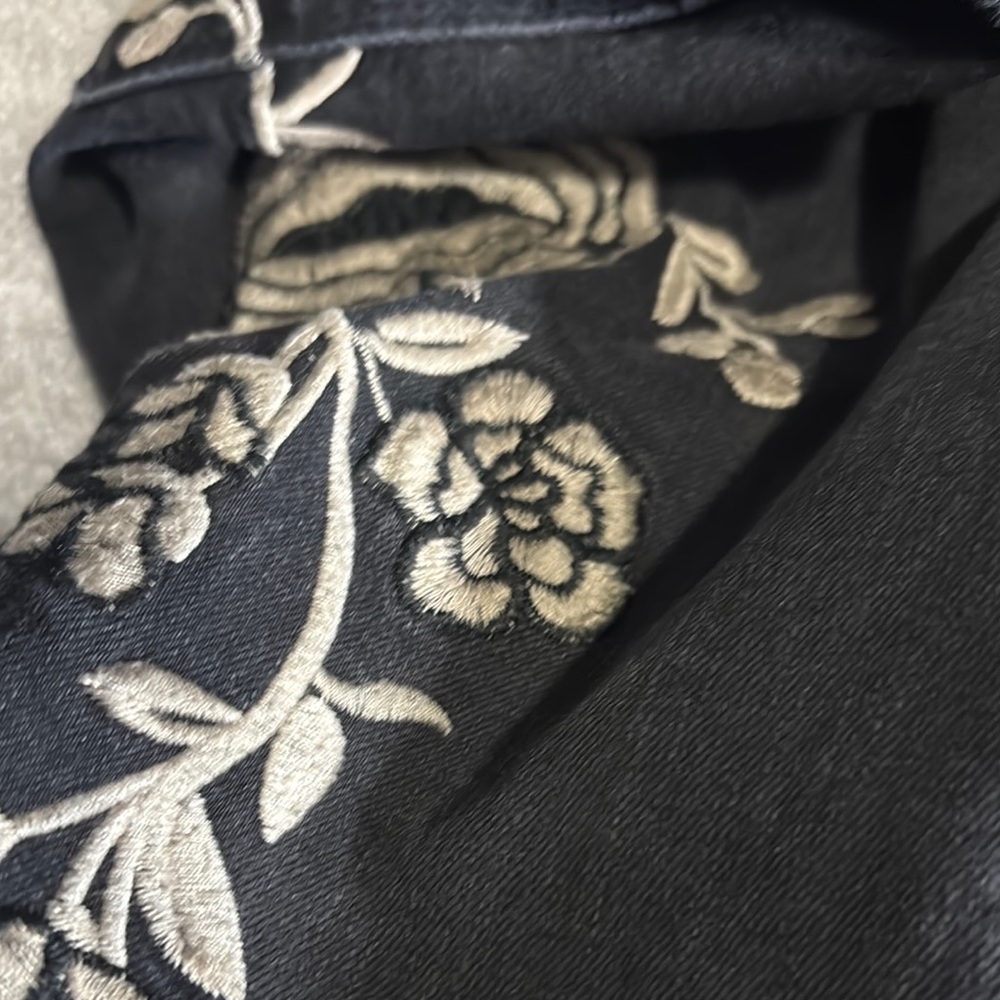 Buffalo David Bitton Black Straight Leg Jeans with Embroidery - Picture 6 of 7